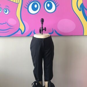 Moschino Gray Pin Striped Knee Length Pants
